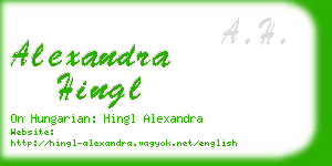 alexandra hingl business card